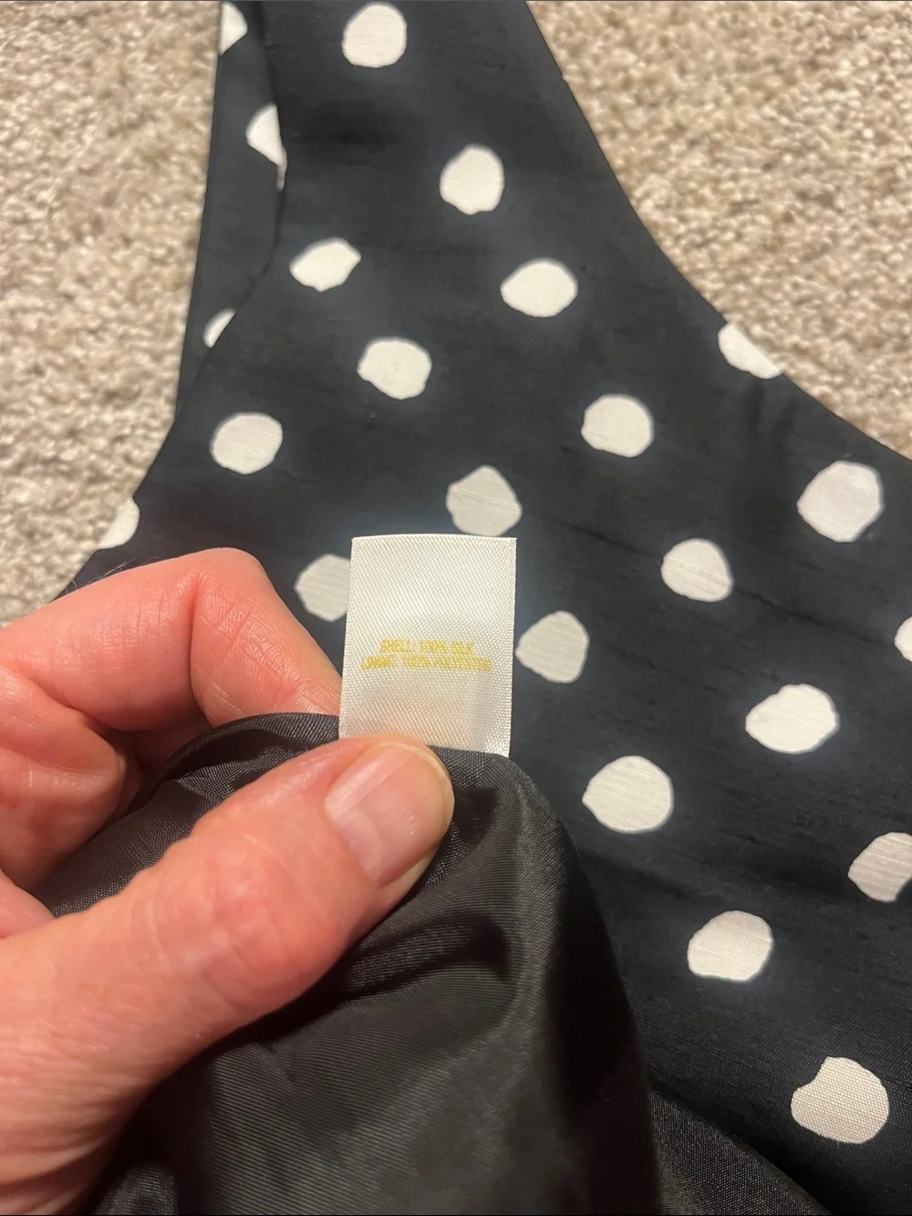 ♠️👓♠️👓♠️ kate spade Black&White Silk Polkadot BIG BOW “Jillian” Dress sz12 EUC